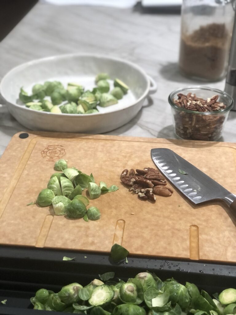 Roasted Brussel Sprouts with Bacon