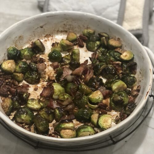 Roasted Brussel Sprouts with Bacon