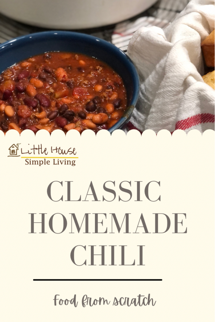 Classic homemade chili