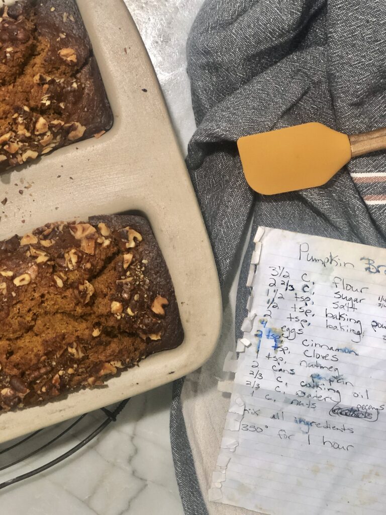 Pumpkin bread recipe