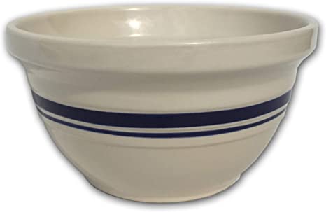 blue stripe mixing bowl