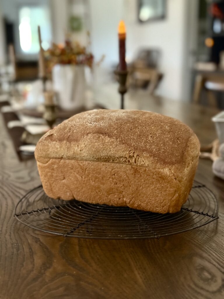 Fresh milled whole wheat loaf