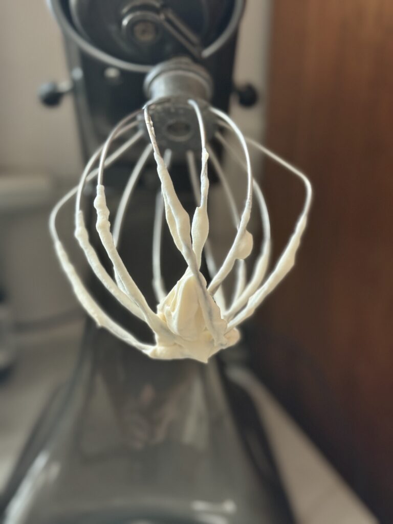 Homemade whipped cream