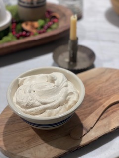 homemade whipped cream