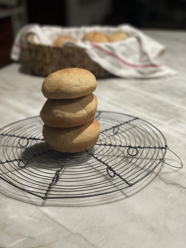 Fresh milled hamburger buns