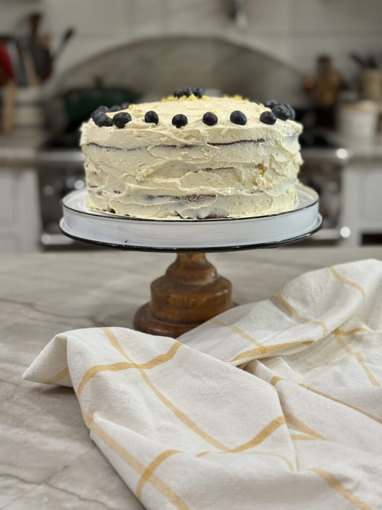 Lemon blueberry cake