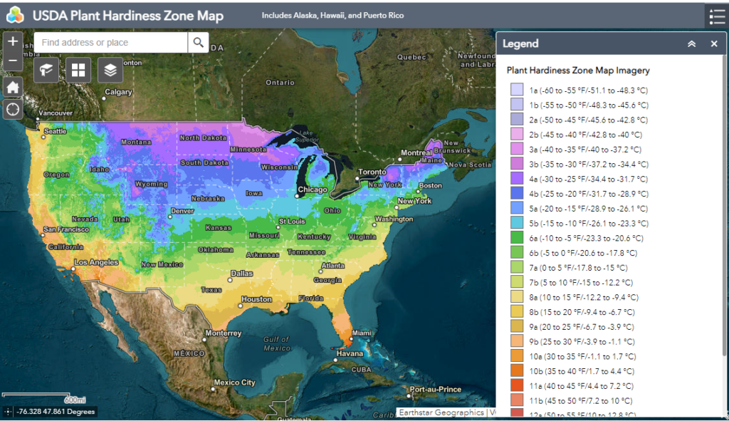 Finding your gardening zone