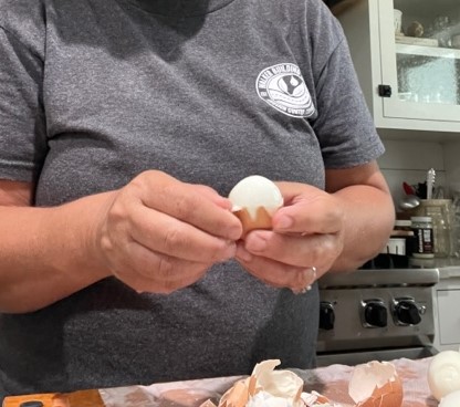 how to peel farm fresh eggs