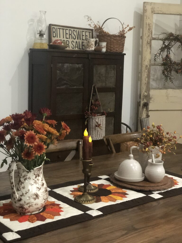 Cozy cottage fall decor