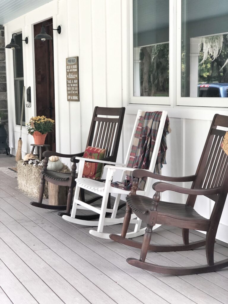 Front porch fall decor