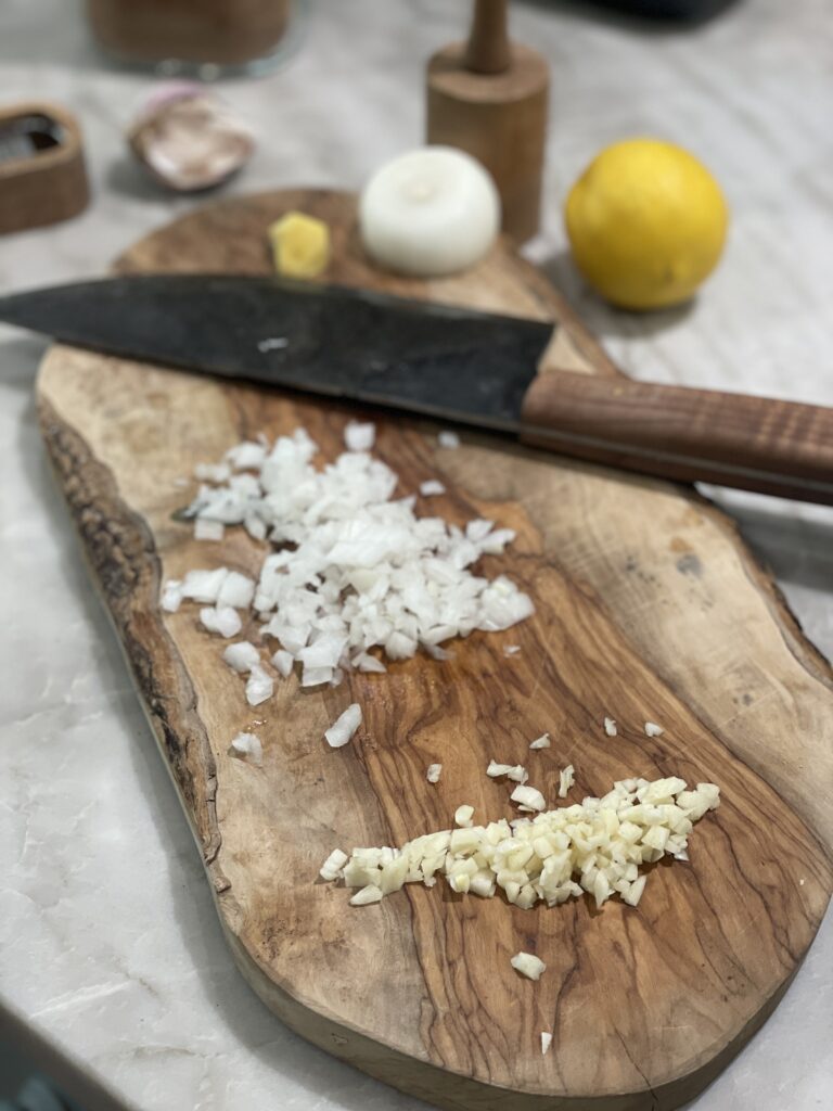 Minced garlic
