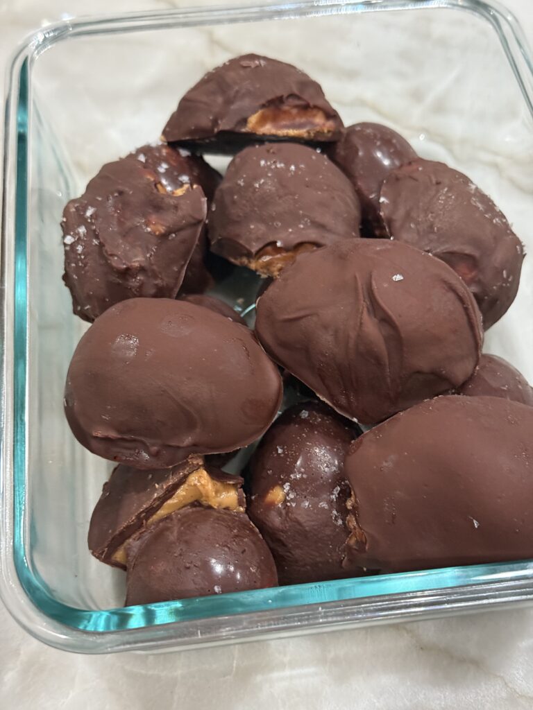 Storing peanut butter eggs