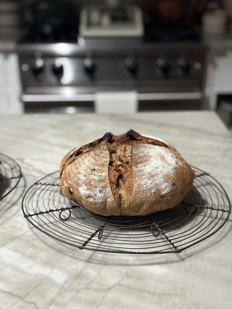 Cranberry pecan sourdough loaf