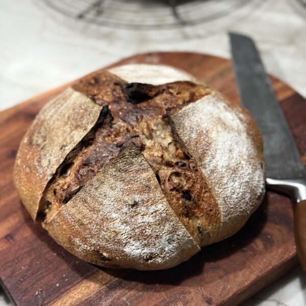 Cranberry pecan sourdough loaf