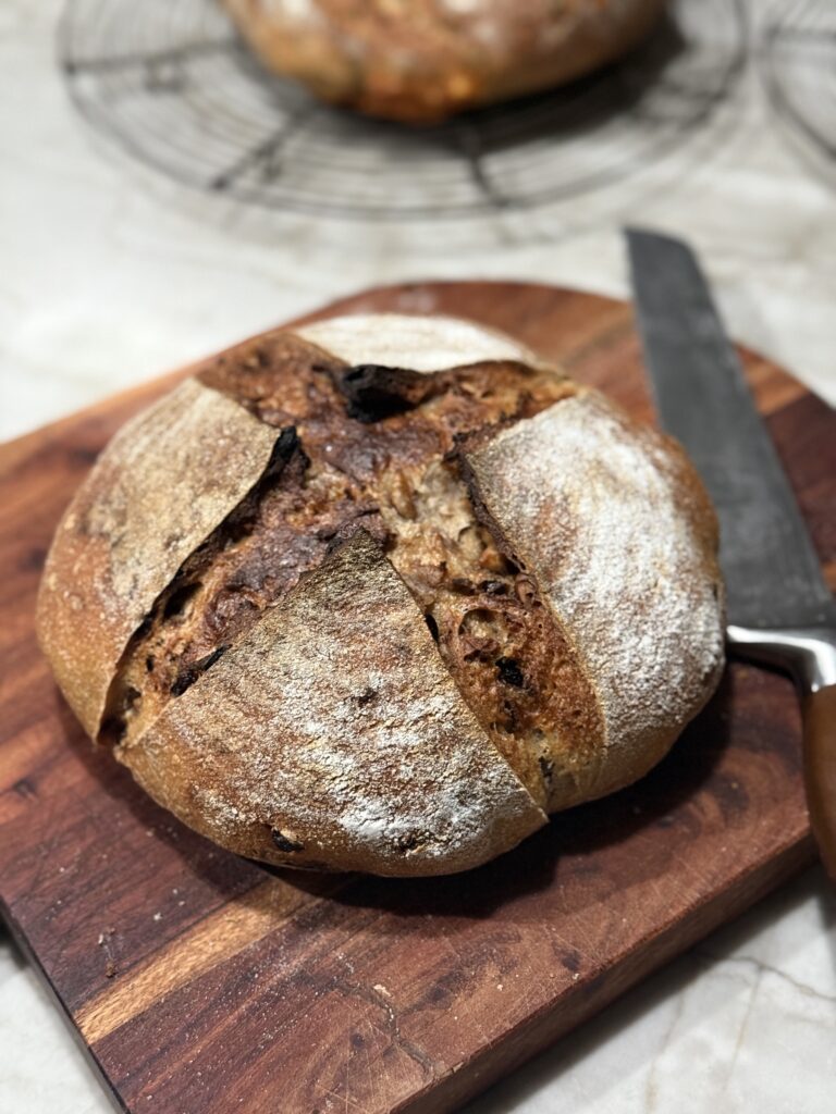 Cranberry pecan sourdough loaf