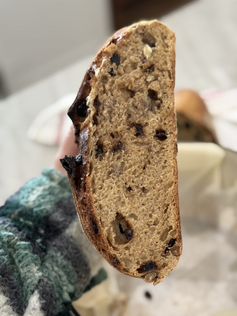 Cranberry pecan sourdough loaf