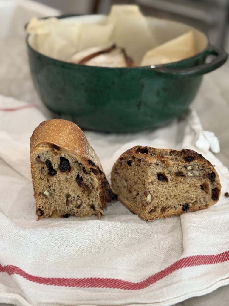 Cranberry pecan sourdough loaf