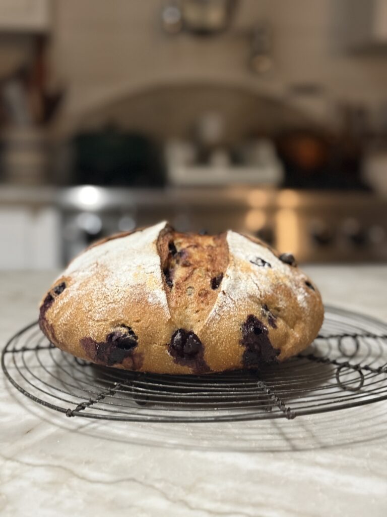 Blueberry Lemon Maple Sourdough Bread