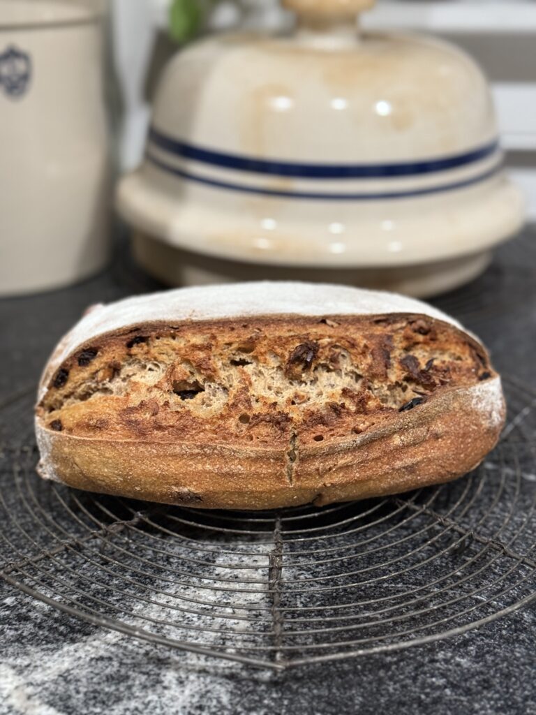 Cinnamon Raisin pecan sourdough loaf 