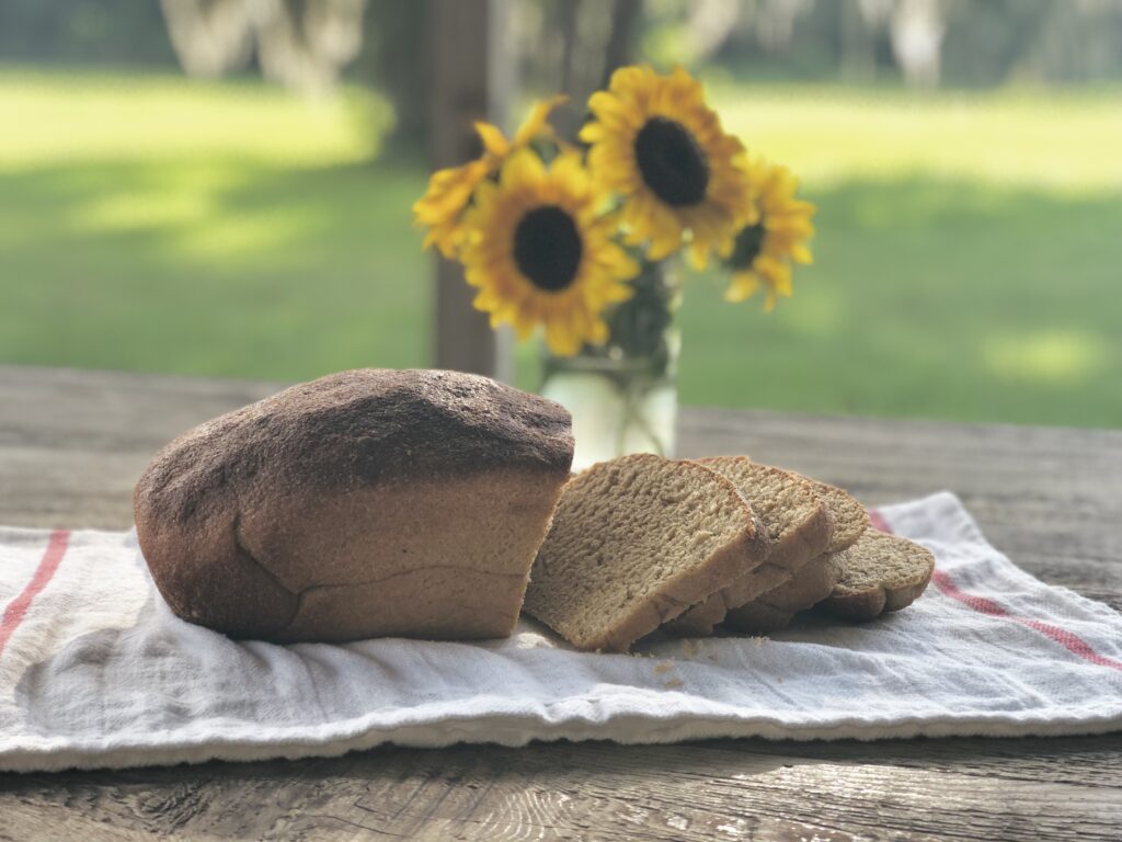 Fresh milled flour bread