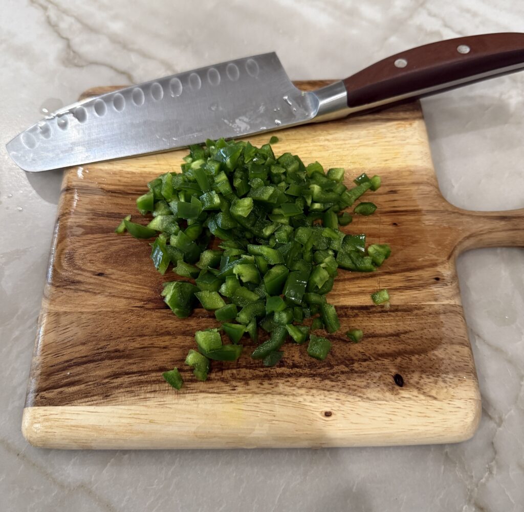 Diced jalapeños