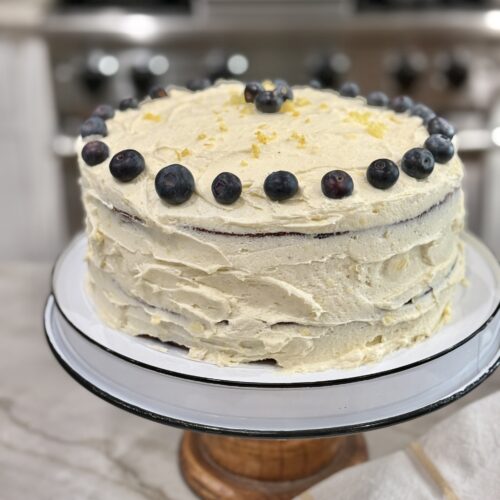 Lemon blueberry cake