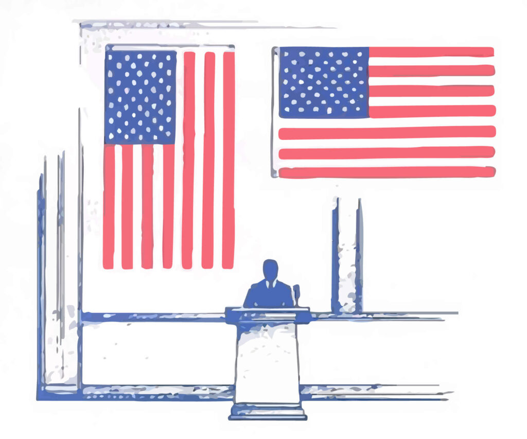 How to display the USA flag