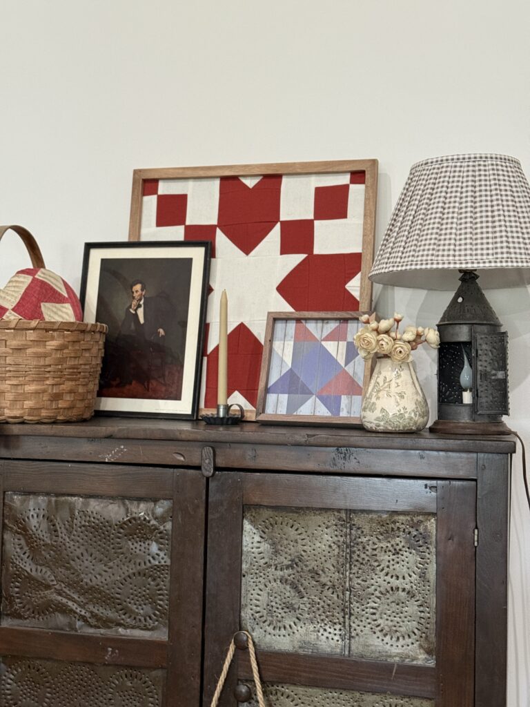 Americana wooden quilt