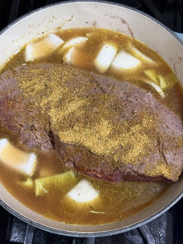 Dutch oven grass-fed beef roast