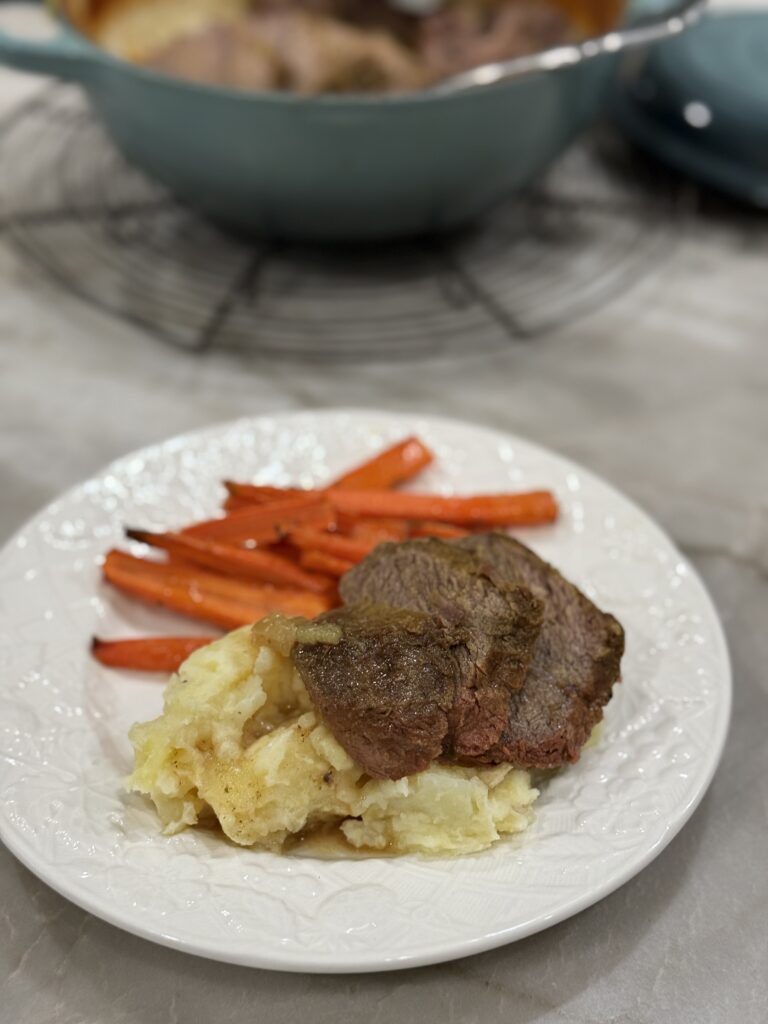 Dutch oven grass-fed beef roast