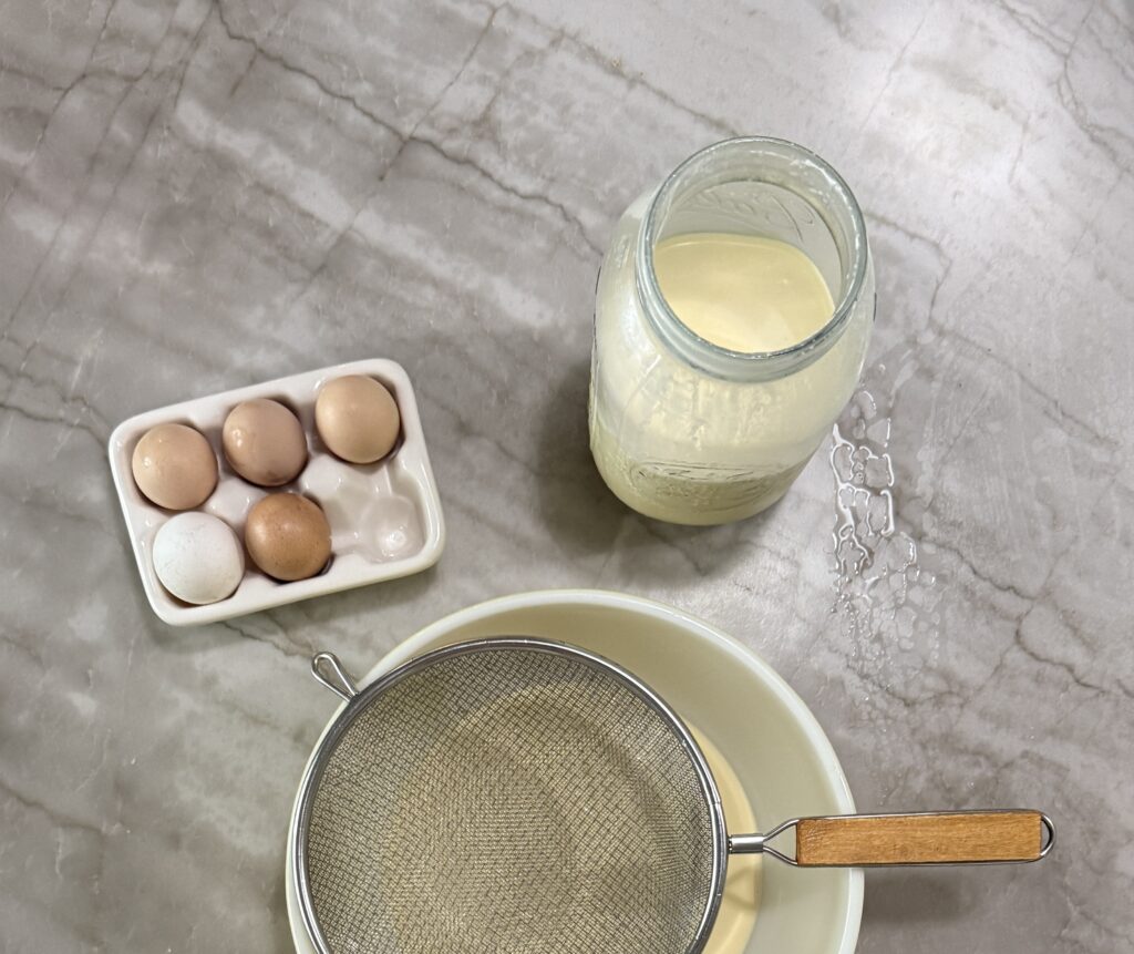 Custard for ice cream
