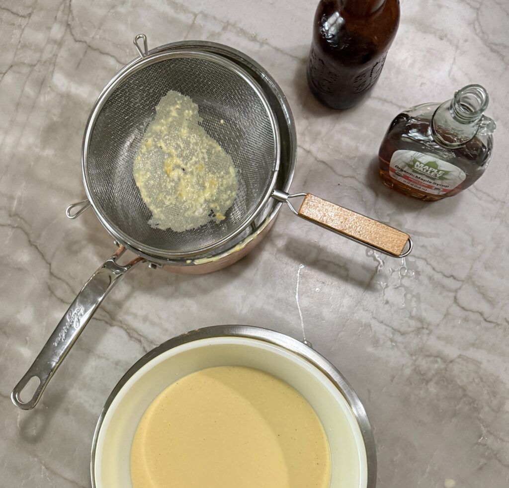 Custard for ice cream