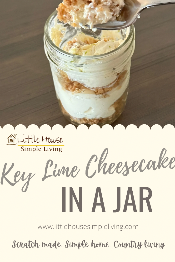 Key Lime Cheesecake in a jar