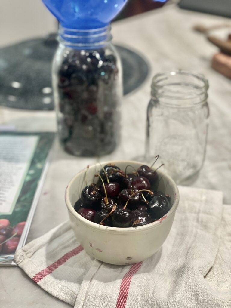 Canning cherries