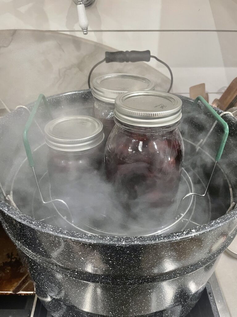 Canning cherries