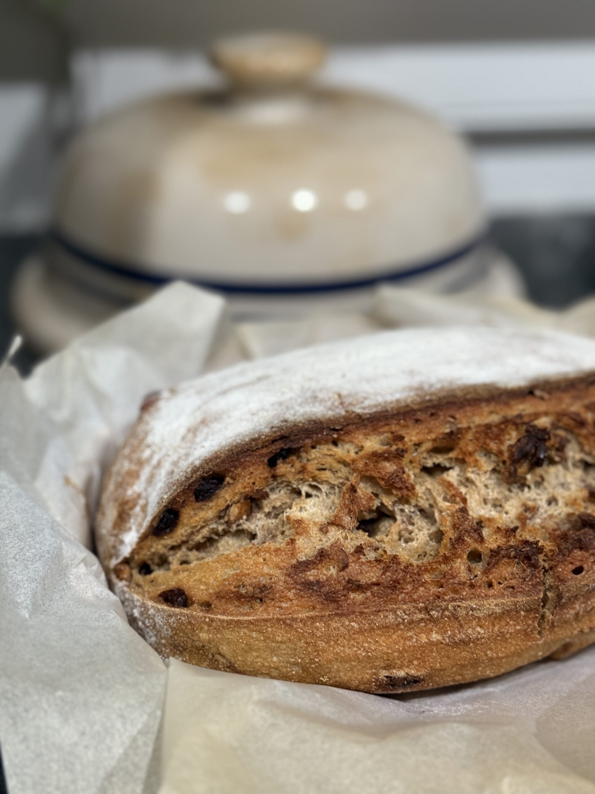 Cinnamon Raisin Pecan Sourdough Loaf