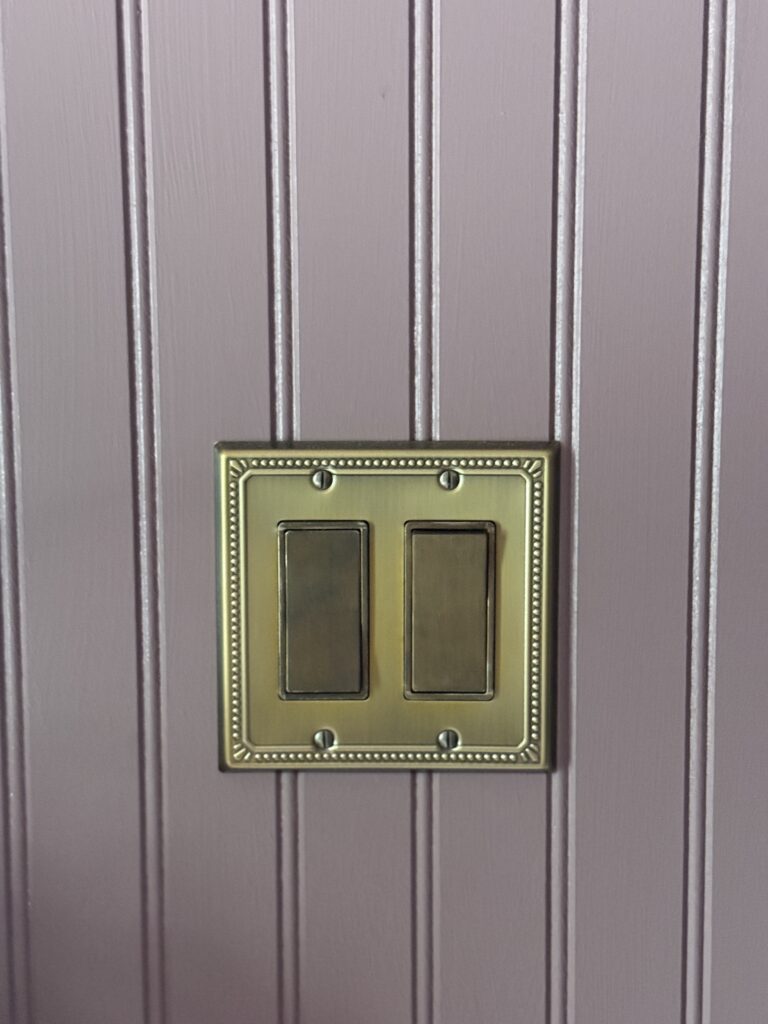Gold switch plates
