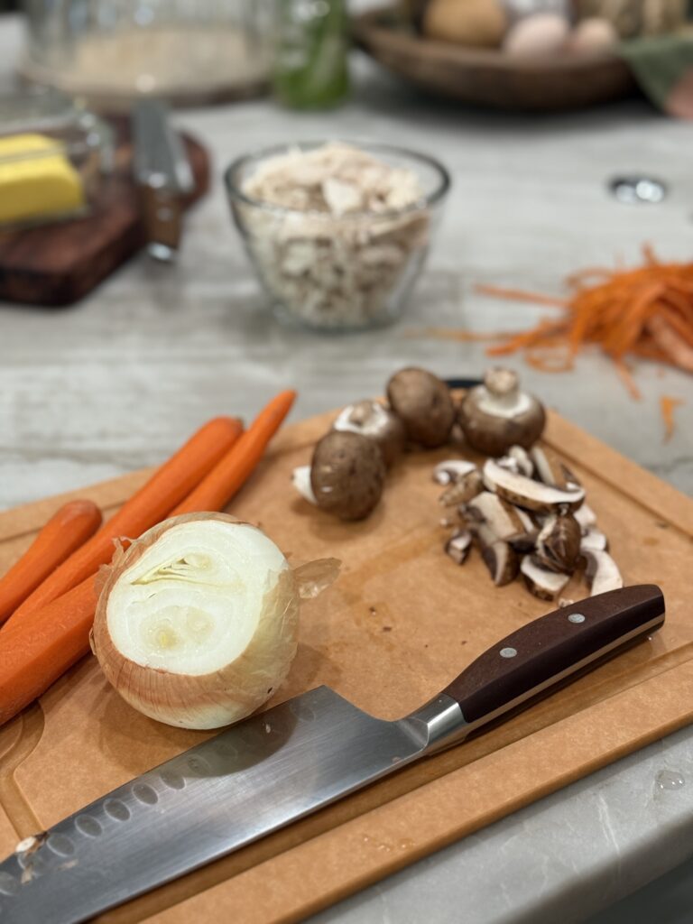 Old-fashioned chicken and dumplings