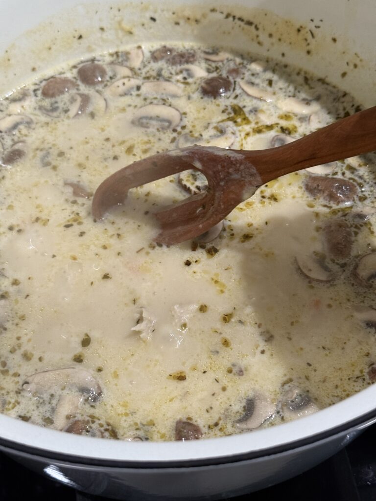 Old-fashioned chicken and dumplings