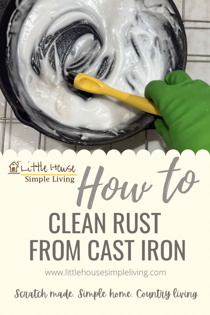 How to clean rust from cast iron Pinterest
