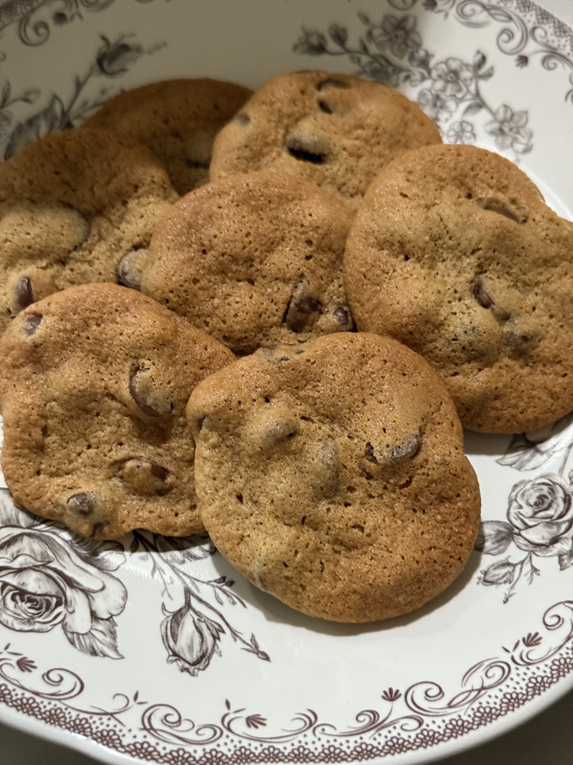 Brown butter maple chocolate chip cookies