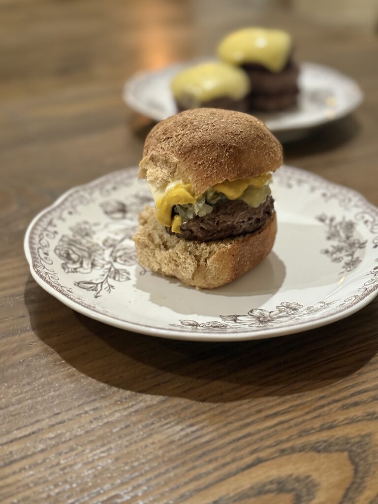 Grass-fed beef sliders
