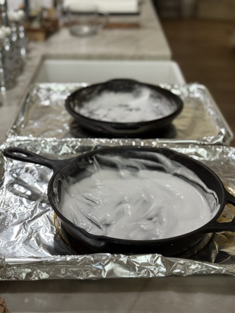 Clean rust from cast iron