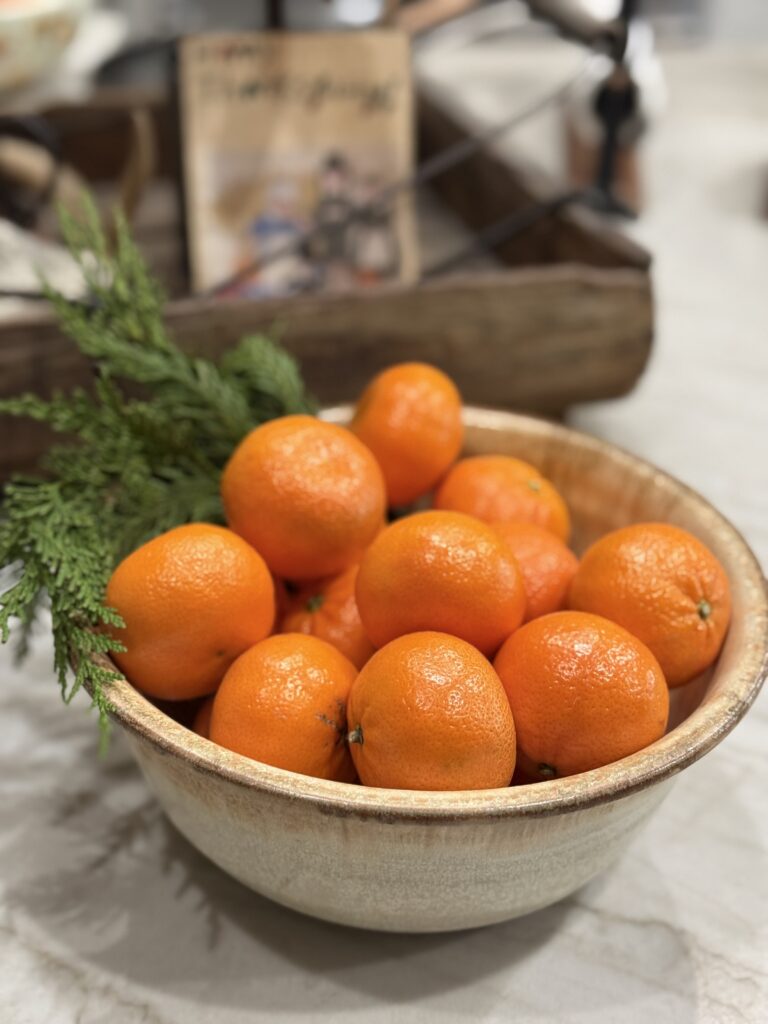 Fresh Orange holiday topiary