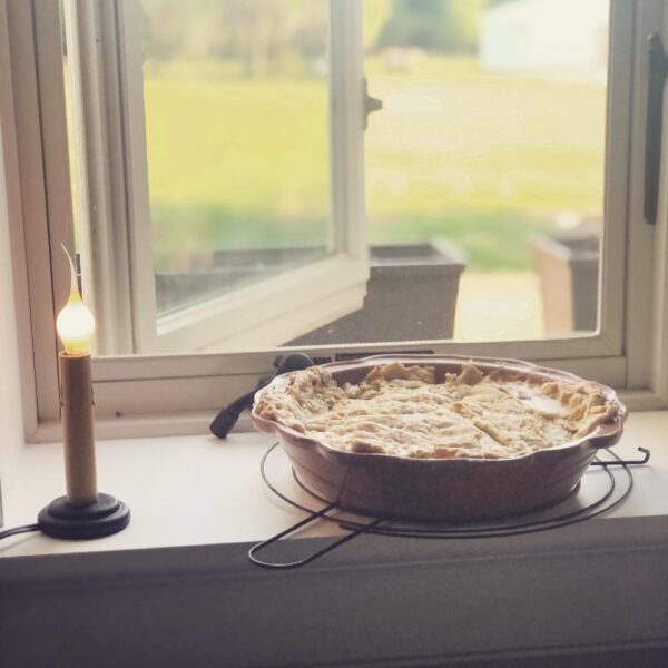 Turkey pot pie with flaky pie dough