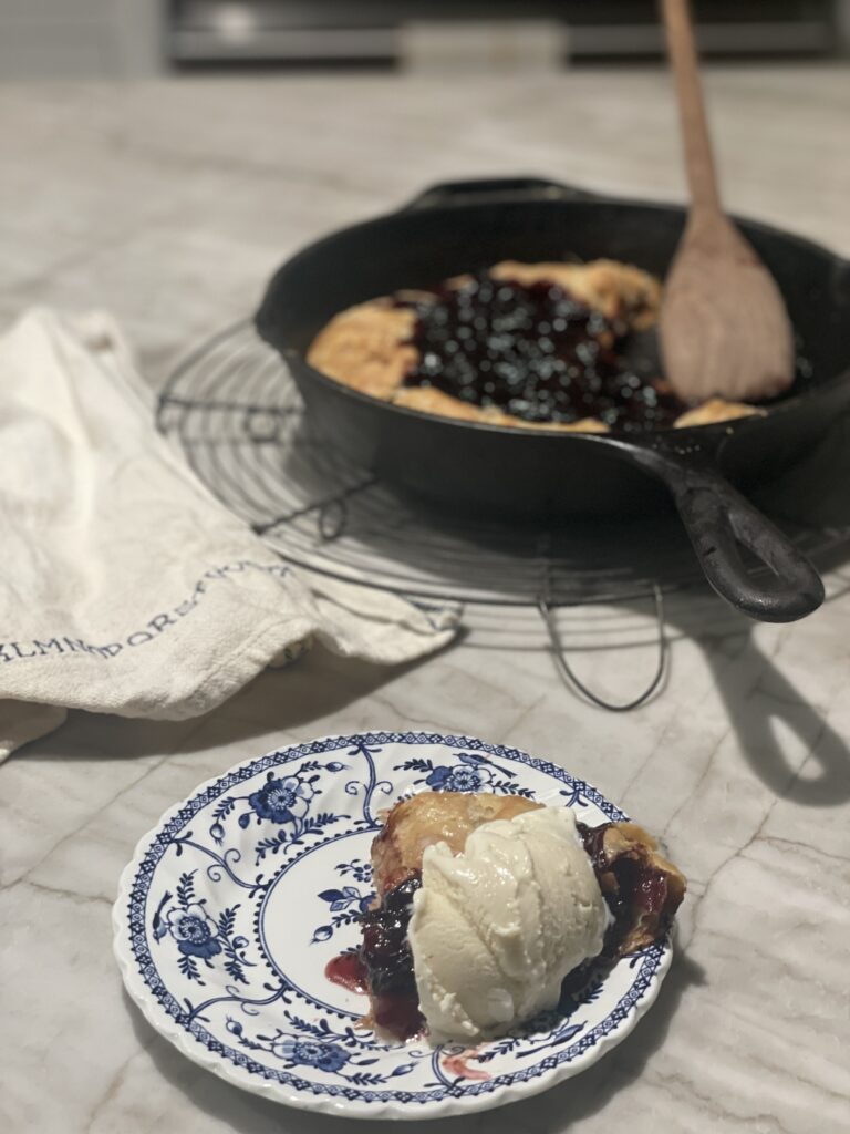 Cherry Galette with homemade pie dough