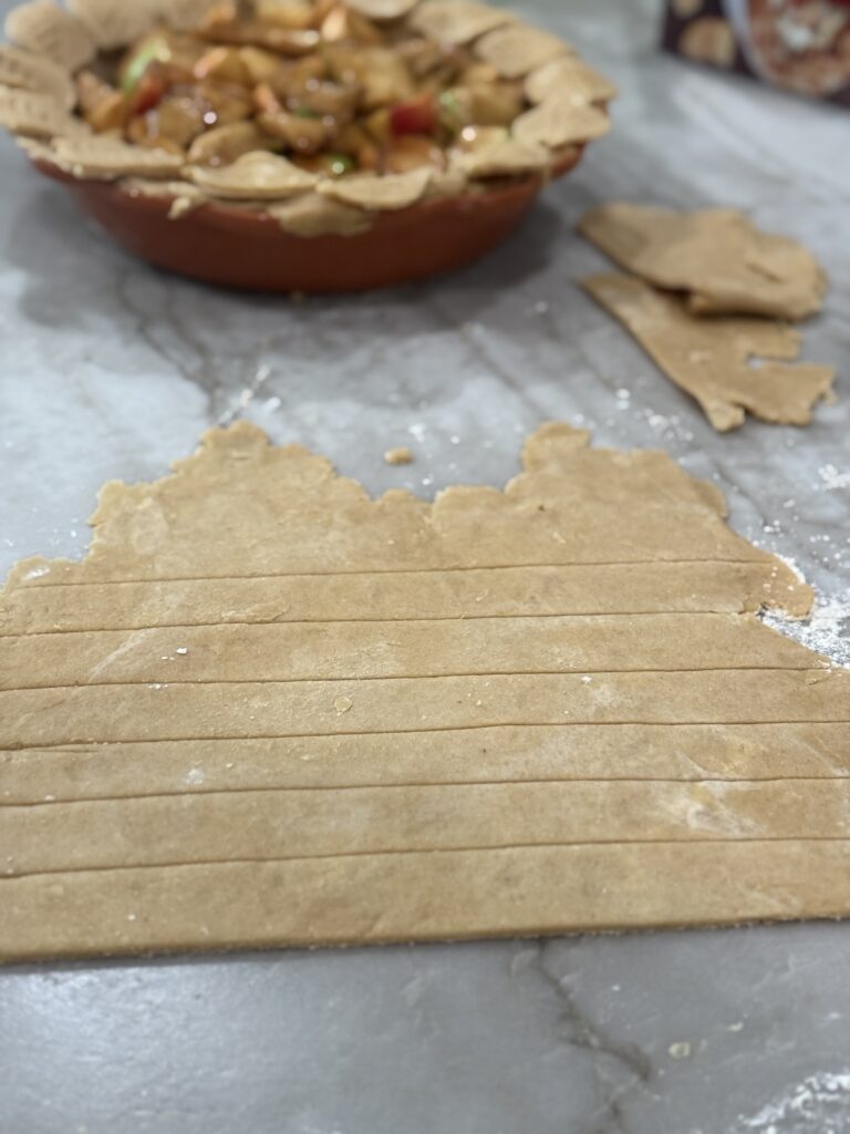 Lattice pie crust