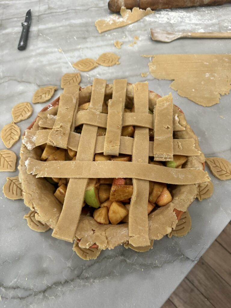 Lattice pie crust