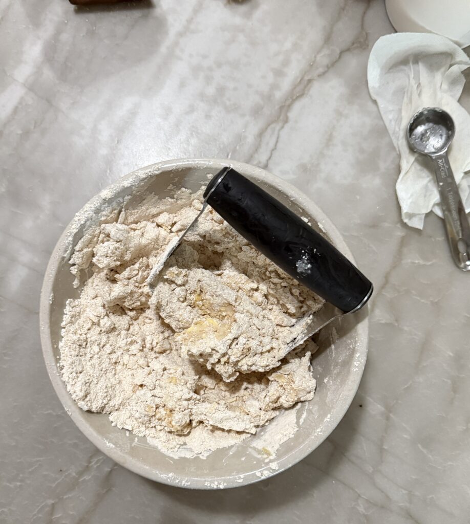 Flaky pie dough using fresh milled flour