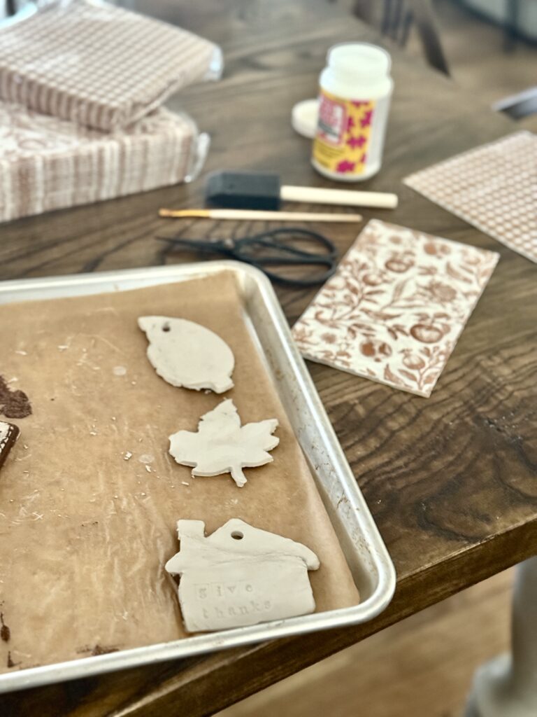 Air dry clay ornaments